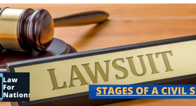 STAGES OF A CIVIL SUIT